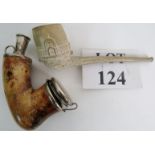 A 19th century exhibition clay pipe, C Croft of London,