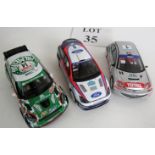 A Hornby Ford Focus WRC in Colin McRae livery,
