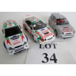 A Hornby Toyota Corolla WRC in Carlos Seine livery,