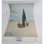 Salvador Dali (Spanish, 1904-1989) - 'Cyprus tree', pencil signed limited edition lithograph,