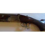 12g O/U AYA Yeoman, ser.no. 100021, barrels 28", chambers 2.75", stock 13.75". Section 2.