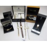 A collection of 8 ladies wristwatches to include 4 in original boxes, Citizen eco-drive, Pulsar,