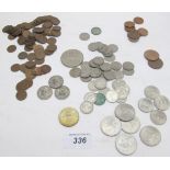 A large collection of old sixpences (Edwardian & Elizabeth II) and decimal coinage £2 coin 1989,