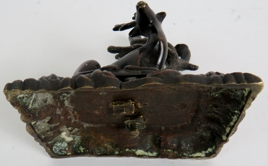 A bronze stag paperweight. - Image 6 of 6