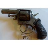 British Bull Dog obsolete caliber 6 shot pistol, cal.320 British, no visible number.