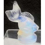 A Sabino opalescent glass model of a fish, c1930.