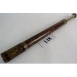 A late 19th/early 20th century two-draw naval telescope by Ross of London, number 32489,