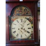 A late Georgian mahogany cased 8 day long case clock,