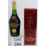 A bottle of Camus Napoleon Cognac, believed to be 1980's production.