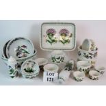 A quantity of Portmeirion kitchen ware consisting of: 5 nesting mixing bowl; 1 large oven dish;