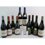 A good mixed lot of mature red wine from the Cotes du Rhone comprising 3 bottles of Caves