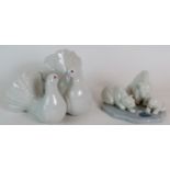 Lladro No 1169 Doves figurine and Lladro No 1443 Polar Bears figurine. Both original boxes.