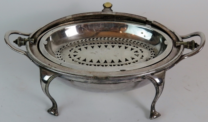 A set of Art Deco Roberts & Belk silver plated sauce boats, a Mappin & Webb roll top serving dish, - Image 7 of 8