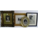 Four decorative antique and vintage prints, framed.