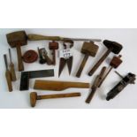 A selection of vintage tools for carpentry,