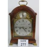 A fine quality Georgian striking verge bracket clock by Johnson of Grays Inn Passage.