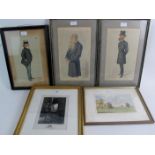 Three antique Vanity Fair portrait prints by 'Spy',