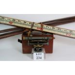 An early 20th century boxed Theodolite by Keuffel & Esser, New York,