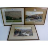 British School (c 1920's/30's) - Three signed landscape watercolours titled 'Touthill',