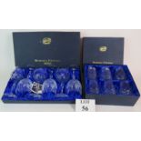 A set of six Bohemia crystal wine glasses,