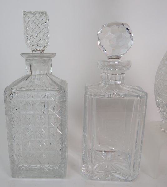 Six cut glass drinks decanters, 19th Cen - Image 2 of 6