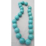 1030ct turquoise howlite gemstone neckla