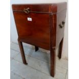 A small 19th Century mahogany cellarette