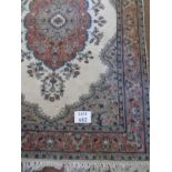 A 20's wool rug with a central motif on