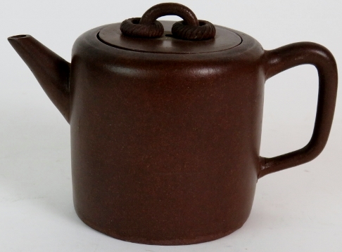 Two Chinese Yixing teapots, one of squar - Image 7 of 11