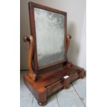 A 19th century mahogany table top vanity