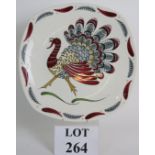 A Midwinter 'Style Craft' "Gay Gobbler" dinner plate designed by Jessie Tait, C 1955. Diameter: 27.