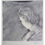 Henry Moore OM CH (British, 1898-1986) - 'Head Study', pencil signed artists proof lithograph,