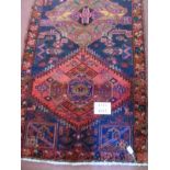 A Karaseh Persian runner blue/red/green. 3.15 x 0.80 Condition report: In very good condition.