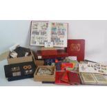 A large collection of British, Commonwealth and World stamps, First Day covers and PHQ cards.
