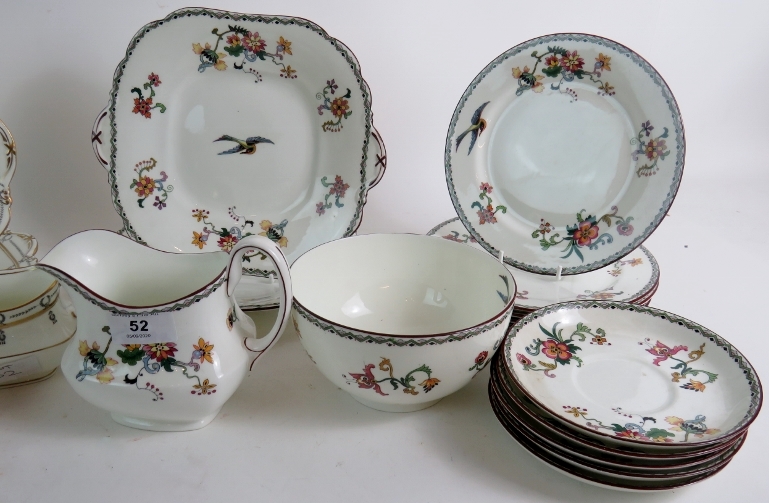 Two part 1920's Aynsley china tea services comprising of 52 pieces in total. - Image 2 of 4