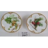 A pair of early 20th Century KPM Berlin tree series plates.