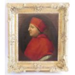 British School (18th/19th century) - 'Portrait of Cardinal Wolsey', oil on canvas, 32cm x 26cm,