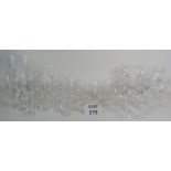 A large suite of contemporary wine and Brandy glasses,