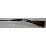 12g Pieper Herstal of Belgium, s.b.s. shotgun, ser.no.31519, barrels 27.5" side plate action.