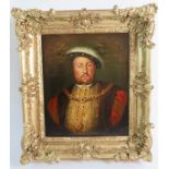 British School (18th/19th century) - portrait of Henry VIII, oil on canvas, 32cm x 26cm,