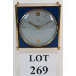 A mid century Seth Thomas transistor clock, 13cm tall.