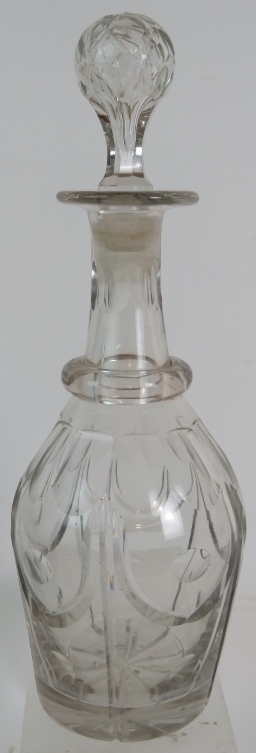 Four cut glass decanters and a cut glass carafe, tallest is 33cm. - Image 2 of 6