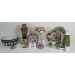 A selection of good quality ceramics including Wedgwood Jasperware, Susie Cooper, Royal Crown Derby,