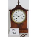 A Dent of Paris striking mantle clock in mahogany case.