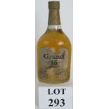 A bottle of Highland Queen 'Grand 15' blended Scotch Whisky from MacDonald Muir Distillers,