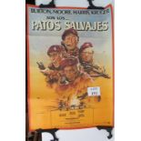 An original Warner Brothers Spanish release movie poster for 'Wild Geese' or 'Patos Salvajes',