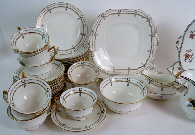 Two part 1920's Aynsley china tea services comprising of 52 pieces in total. - Image 3 of 4