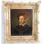 British School (18th/19th century) - 'Portrait of Edward VI, oil on canvas, 32cm x 26cm,
