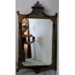 A 20th Century Chinese Chinoiserie lacquered wall mirror Condition report: in very good condition ,