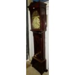 A late Georgian mahogany cased eight day long case clock,